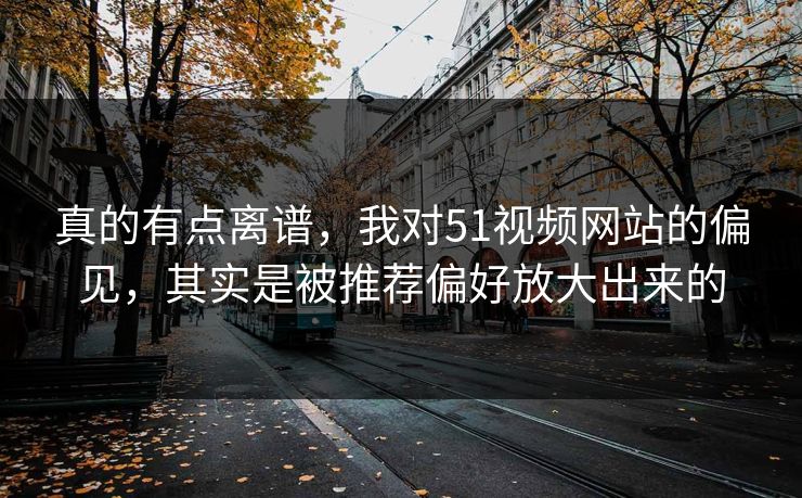 真的有点离谱，我对51视频网站的偏见，其实是被推荐偏好放大出来的